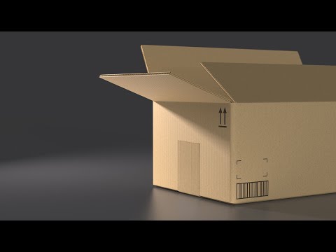 Видео: Как визуализировать материал коробки из гофрированного картона в KeyShot 8