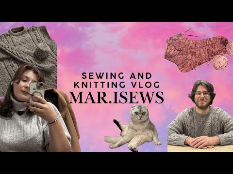 Видео: Vlog №1 Первый влог о моем вязании, шитье и жизни: Moby sweater х2, гольфы, шапка и дачные деньки