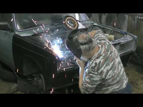 Видео: 🚕 Сварка битого переда в кучу.  ВАЗ-2105.🔨4 часть.