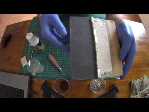 Видео: Асфальт и песчаный берег для диорамы.Asphalt and sandy beach for diorama.