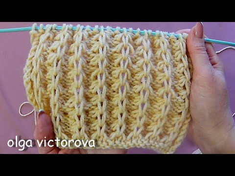 Видео: Отличный узор и для классических, и для оверсайз  изделий  760 Узоры спицами