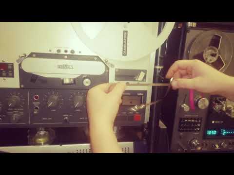 Видео: Чистка ленты спонжиком. Клеим ракорды. Мой аппарат в студии.