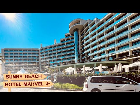 Видео: Обзор отеля MARVEL 4* SUNNY BEACH, Солнечный Берег, Болгария