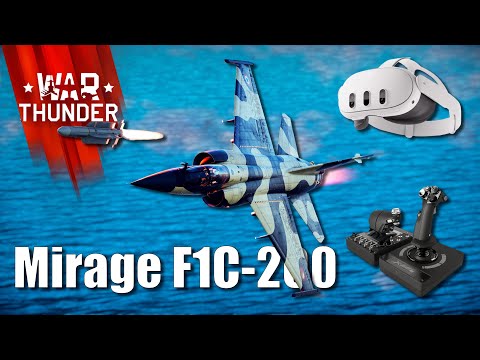 Видео: Mirage F1C-200 в War Thunder VR