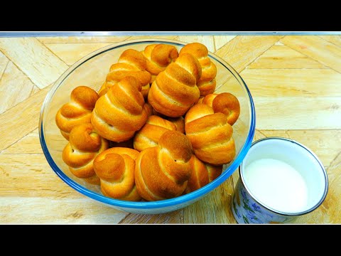 Видео: Как вкусно испечь воздушные булочки с повидлом или джемом. Рецепт моей бабушки.