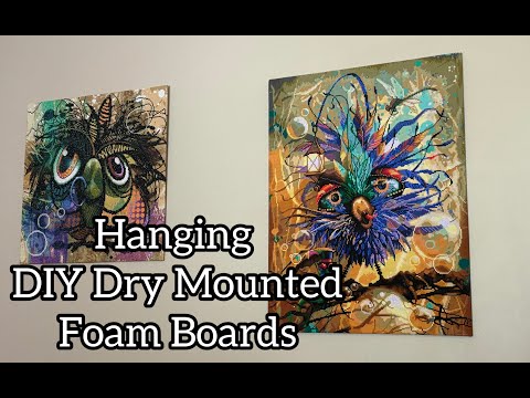 Видео: Как повесить самодельные панели из пенопласта, изготовленные методом сухого монтажа