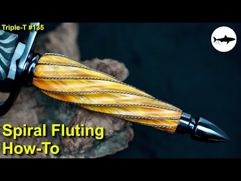 Видео: Triple-T #135 - Как сделать спиральную рифленую ручку с проволочной вставкой