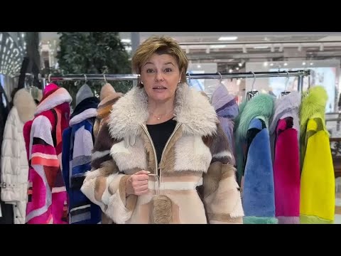 Видео: Новая шикарная капсульная коллекция дубленок из испанского сырья меринос и тоскано. 129900р. #мода 
