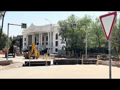 Видео: Тараз(Джамбул) 1-й микрорайон, район ОПТИКА, дом -23. 7 июля 2025 г.