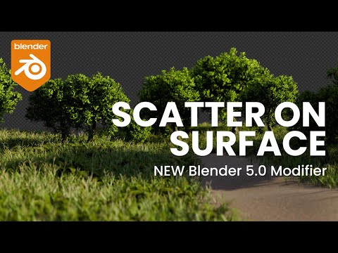 Видео: Blender 5.0 | Модификатор Scatter on Surface — это НОВЫЙ РЕШЕНИЕ