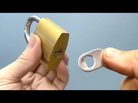 Видео: Откройте ЛЮБОЙ замок без ключа в мгновение ока! 7 идей по экстренному вскрытию замков — умные советы