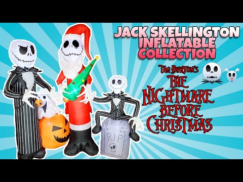 Видео: Рождественская и Хэллоуинская надувная коллекция Джека Скеллингтона «Кошмар перед Рождеством»
