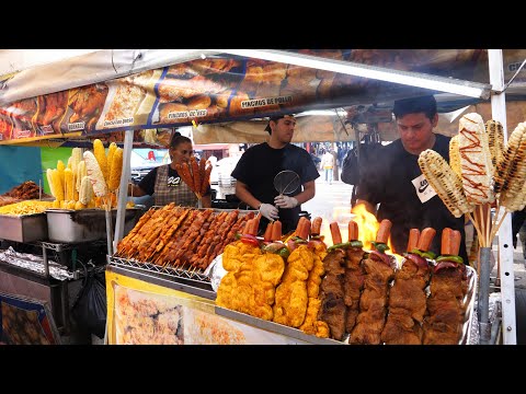 Видео: восхитительные шашлычки на гриле! южноамериканская уличная еда в Нью-Йорке!
