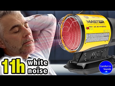 Видео: Белый шум, мгновенное засыпание, плавный шум обогревателя для сна, отдыха, учебы, фокусировки