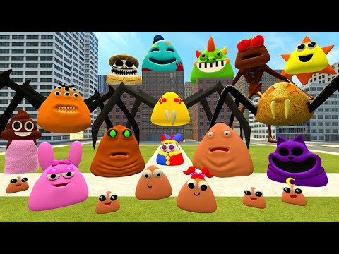 Видео: ВСЕ ВИДЫ ПОУ БУ СЕМЬЯ В БОЛЬШОМ ГОРОДЕ ПАУК СИРЕНОГОЛОВЫЙ ПОППИ ПЛЕЙТАЙМ СПРУНКИ Garry's Mod