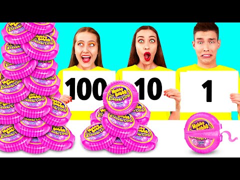 Видео: 100 Слоев Еды Челлендж | Фантастические Кухонные Рецепты от Fun Fun Challenge