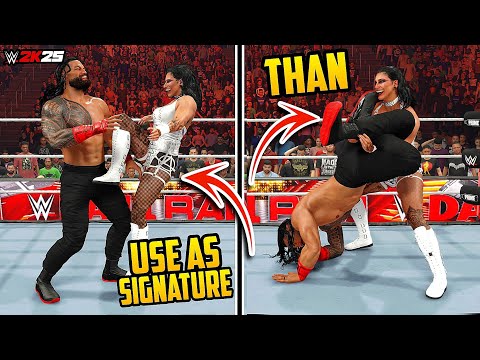 Видео: Приёмы, которые следует использовать перед финишным приёмом в WWE 2K25 (плавный переход)
