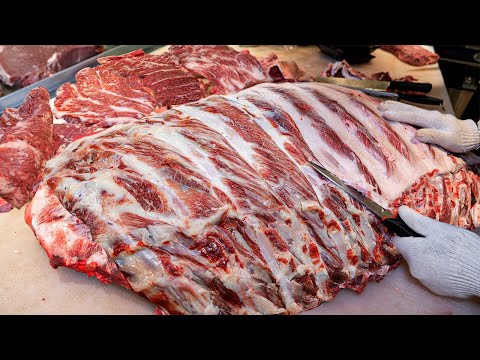 Видео: 5000 кг говяжьего BBQ продается ежемесячно?! Это корейское BBQ безумие - Корейская уличная еда