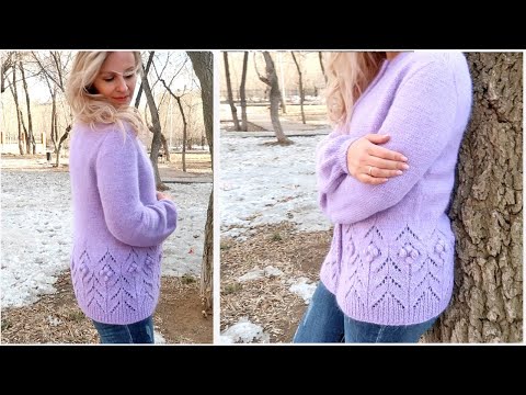 Видео: Кардиган спицами Магнолия Мастер класс