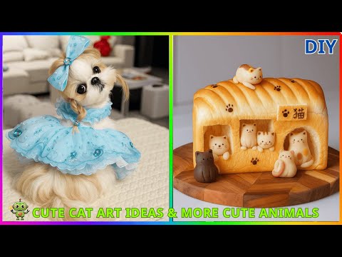 Видео: Идеи милого кото-арта и других забавных животных