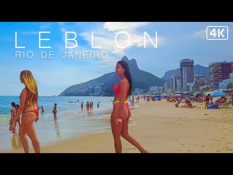 Видео: 🇧🇷 ПЛЯЖ Рио-де-Жанейро, округ Леблон, Бразилия | 4К 2022