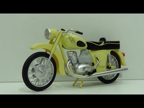 Видео: ИЖ ПЛАНЕТА-2 масштаб 1:24 Наши мотоциклы MODIMIO