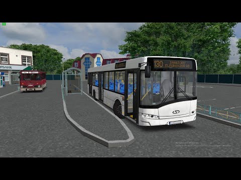 Видео: ОМСИ 2 МАРШРУТ НОМЕР 130 НА КАРТЕ РУССКАЯ ГЛУБИНКА, НА АВТОБУСЕ SOLARIS URBINO 12