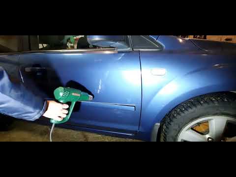 Видео: Покраска двери Форд Фокус 2 снимаю молдинг