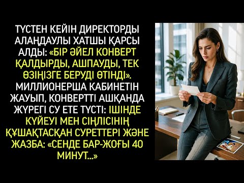 Видео: «Бір әйел келіп, конверт қалдырды. Ашпауды ескертті, тек өз қолыңызға тапсыруды бұйырды…»