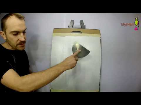 Видео: Нанесение краски под шелк Chiaro. Образец 4