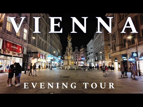 Видео: Вена, Австрия 🇦🇹 Чудесная Вена вечером, пешеходная экскурсия 4K UHD