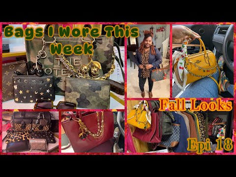 Видео: Сумки, которые я носила на этой неделе: Coach, Marc Jacobs и другие + свидание Dr Martens Top Han...