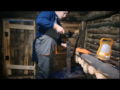 Видео: Принёс Буржуйку в Лесную Избу. Очень уютно стало.. Пришёл ИРП и протестировали его. #бушкрафт