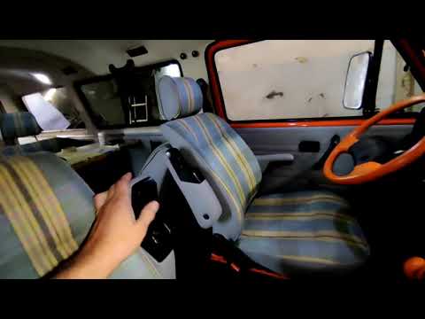 Видео: Проект "Апельсинка" VW T - 3, дорабатываю сиденья от Т-4, проект на стадии завершения .