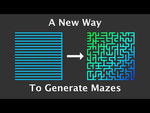 Видео: Новый алгоритм генерации лабиринта (сдвиг начала координат)