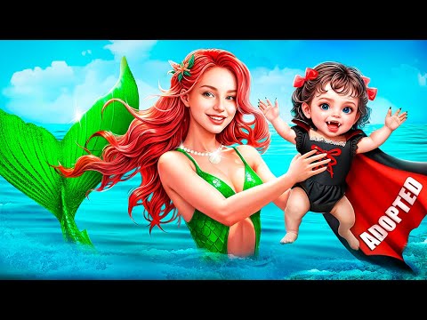 Видео: Ботанша стала Вампиром и Русалкой! Меня удочерили Вампир и Русалка!
