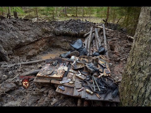 Видео: Нереально много находок из одного блиндажа / A lot of relics from one dugout
