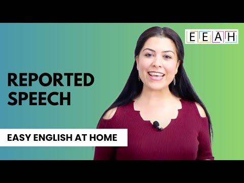 Видео: Английский для среднего уровня №19: Косвенная речь | Легкий английский дома