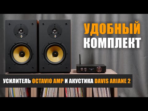 Видео: Удобный комплект: стример-усилитель Octavio Amp и акустика Davis Ariane 2