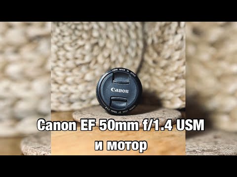 Видео: Canon EF 50mm F/1.4 USM и мотор