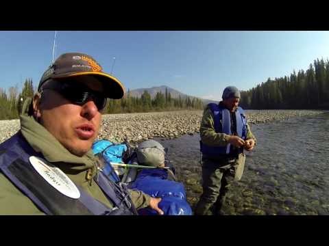 Видео: Рыбалка на р.Кизир , выше 4-го порога.(Восточный Саян) 2/3.