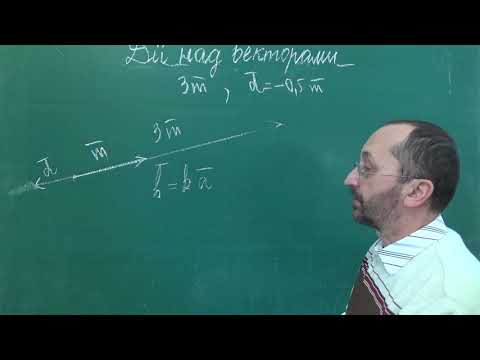 Видео: g091409 Множення вектора на число геометрично