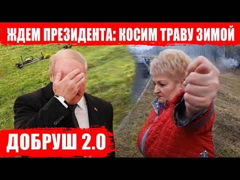 Видео: Добруш ждет Лукашенко! Косим траву в конце зимы, моем здания, красим всё и все