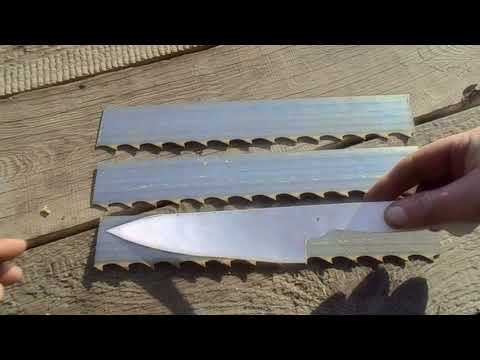 Видео: Кухонные ножи из ленточной пилы.