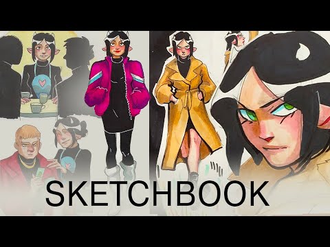 Видео: СКЕТЧБУК - БЕСПРИДАННИЦА И МАЛЬЧИК НА ДЕВЯТКЕ/Sketchbook