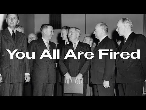 Видео: Почему Трумэн немедленно уволил всех, кто тесно сотрудничал с Рузвельтом