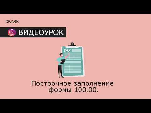 Видео: Построчное заполнение формы 100.00 в 2021 году (ФНО 100)