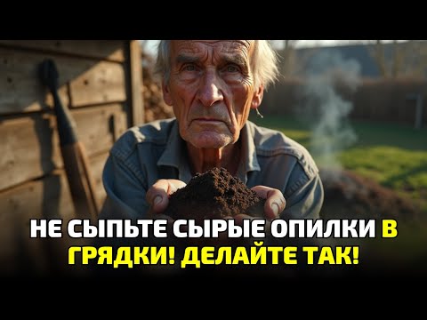 Видео: Сырые опилки разрушают почву и лишают урожай азота: как избежать провала на огороде