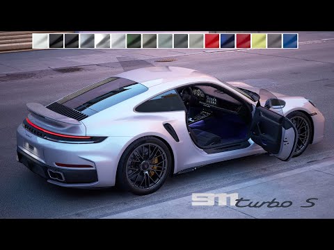 Видео: Porsche 911 Turbo S 2026 года: основные цвета, 360°, дневная и ночная демонстрация 🔥