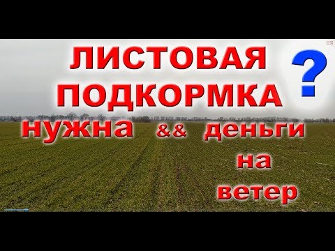 Видео: Подкормка по листу: Зачем нужны стимуляторы роста растений ?